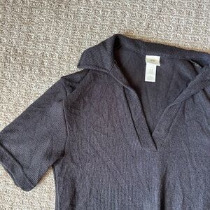 H&M Charcoal V-Neck Sweater